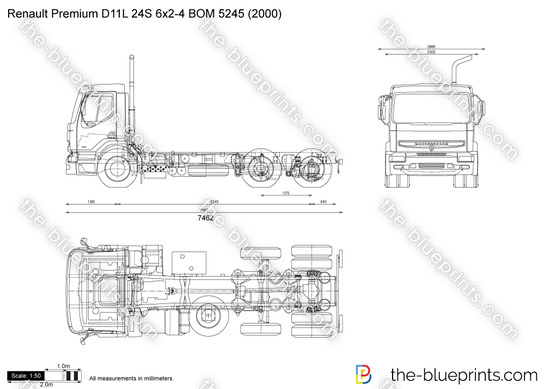 Renault Premium D11L 24S 6x2-4 BOM 5245