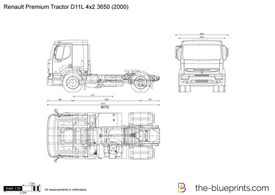 Renault Premium Tractor D11L 4x2 3650 (2000)