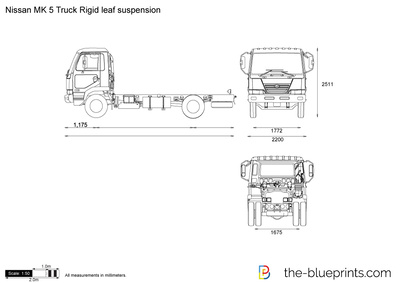 Nissan MK 5 Truck Rigid leaf suspension