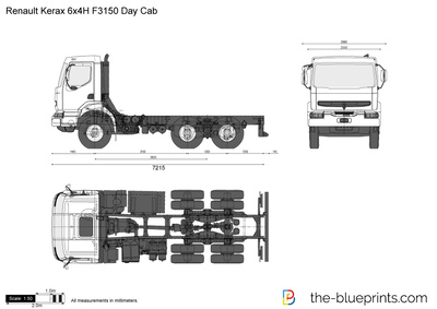 Renault Kerax 6x4H F3150 Day Cab