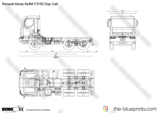 Renault Kerax 6x4M F3150 Day Cab