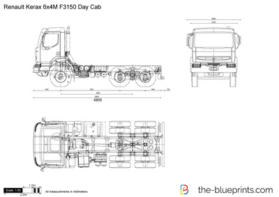 Renault Kerax 6x4M F3150 Day Cab