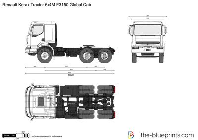 Renault Kerax Tractor 6x4M F3150 Global Cab