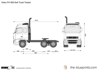 Volvo FH 550 6x4 Truck Tractor
