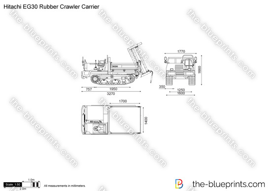 Hitachi EG30 Rubber Crawler Carrier