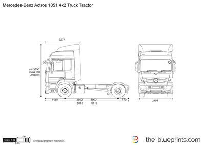 Mercedes-Benz Actros 1851 4x2 Truck Tractor