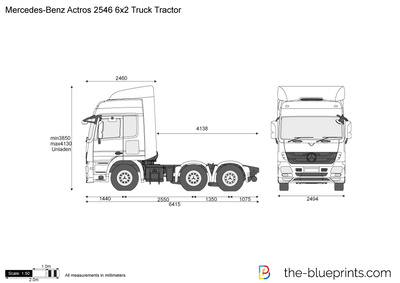 Mercedes-Benz Actros 2546 6x2 Truck Tractor
