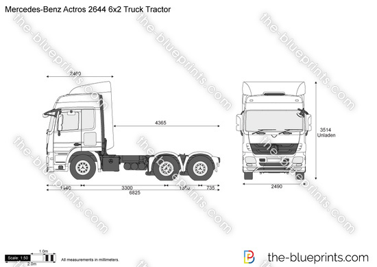 Mercedes-Benz Actros 2644 6x2 Truck Tractor