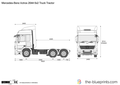 Mercedes-Benz Actros 2644 6x2 Truck Tractor