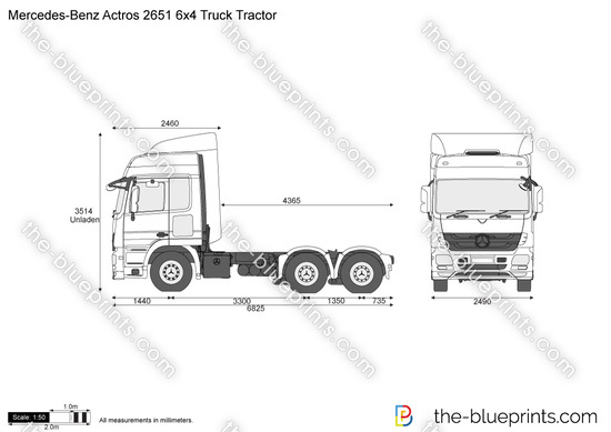 Mercedes-Benz Actros 2651 6x4 Truck Tractor