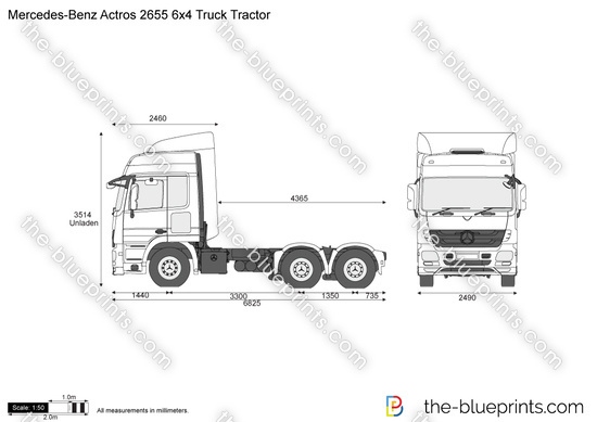 Mercedes-Benz Actros 2655 6x4 Truck Tractor