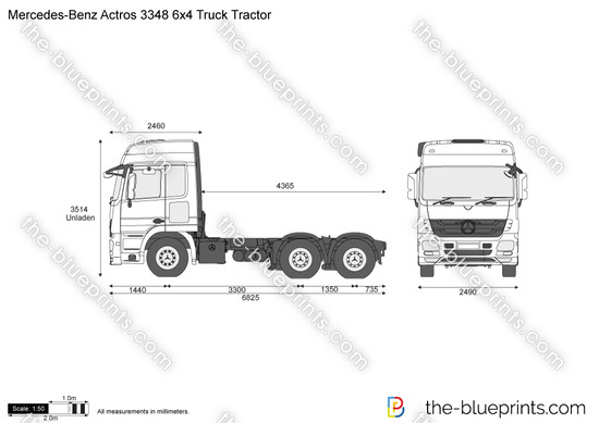 Mercedes-Benz Actros 3348 6x4 Truck Tractor
