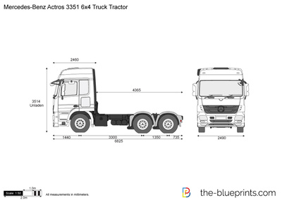 Mercedes-Benz Actros 3351 6x4 Truck Tractor