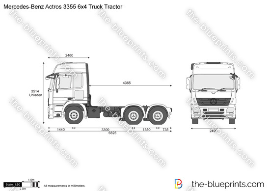 Mercedes-Benz Actros 3355 6x4 Truck Tractor