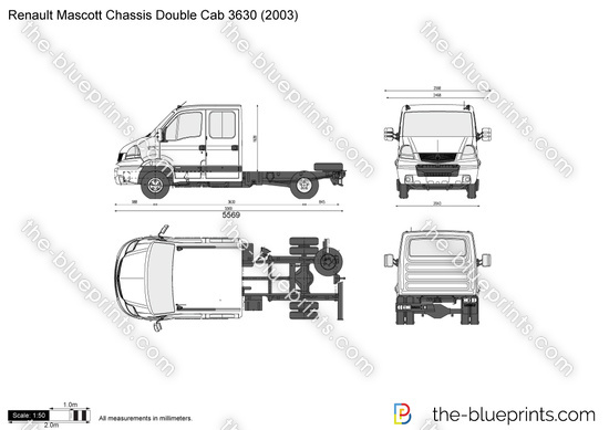 Renault Mascott Chassis Double Cab 3630