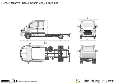 Renault Mascott Chassis Double Cab 4130
