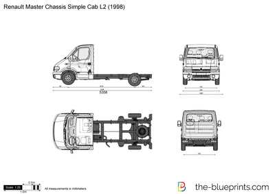 Renault Master Chassis Simple Cab L2 (1998)