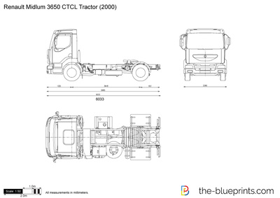 Renault Midlum 3650 CTCL Tractor (2000)