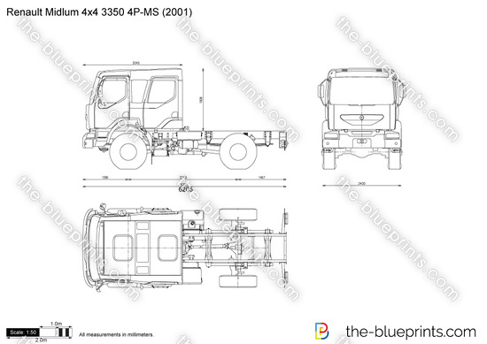 Renault Midlum 4x4 3350 4P-MS