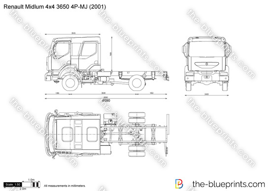 Renault Midlum 4x4 3650 4P-MJ