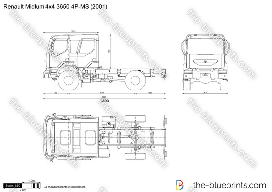 Renault Midlum 4x4 3650 4P-MS