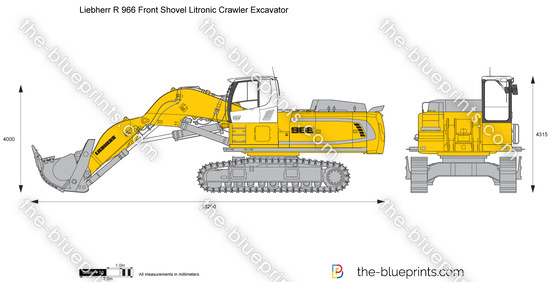 Liebherr R 966 Front Shovel Litronic Crawler Excavator