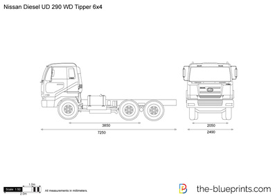 Nissan Diesel UD 290 WD Tipper 6x4