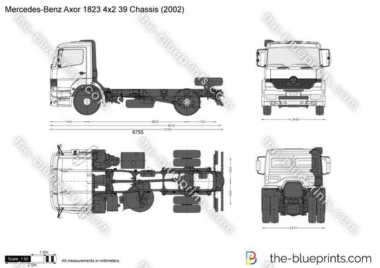 Mercedes-Benz Axor 1823 4x2 39 Chassis