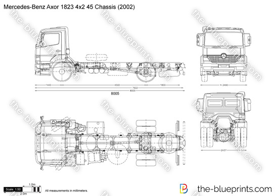 Mercedes-Benz Axor 1823 4x2 45 Chassis