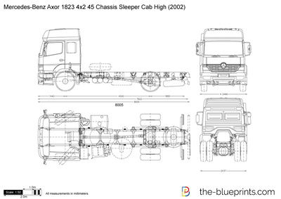Mercedes-Benz Axor 1823 4x2 45 Chassis Sleeper Cab High (2002)