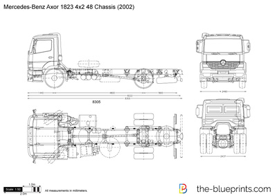 Mercedes-Benz Axor 1823 4x2 48 Chassis (2002)