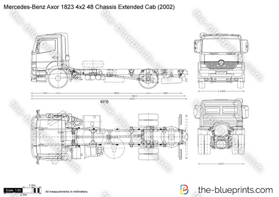 Mercedes-Benz Axor 1823 4x2 48 Chassis Extended Cab