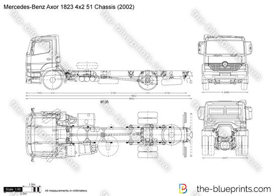 Mercedes-Benz Axor 1823 4x2 51 Chassis