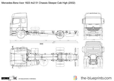 Mercedes-Benz Axor 1823 4x2 51 Chassis Sleeper Cab High (2002)