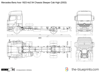 Mercedes-Benz Axor 1823 4x2 54 Chassis Sleeper Cab High (2002)