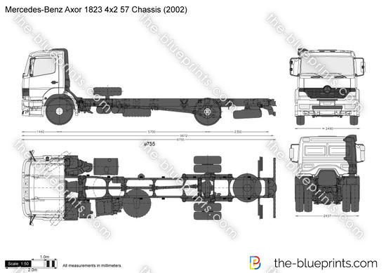 Mercedes-Benz Axor 1823 4x2 57 Chassis