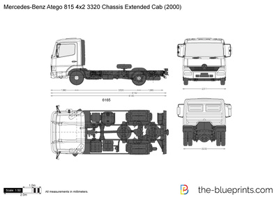 Mercedes-Benz Atego 815 4x2 3320 Chassis Extended Cab