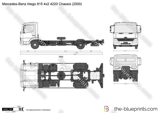 Mercedes-Benz Atego 815 4x2 3620 Chassis