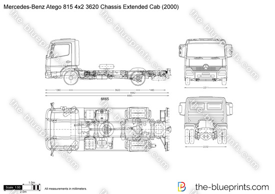 Mercedes-Benz Atego 815 4x2 3620 Chassis Extended Cab