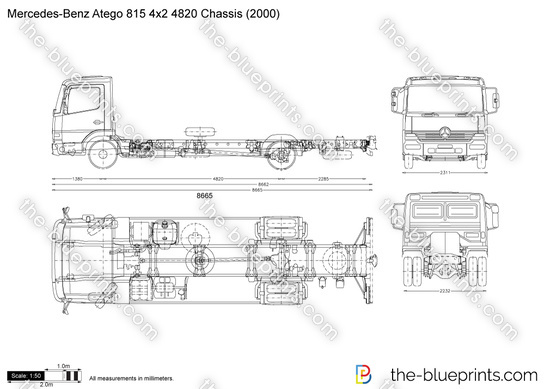Mercedes-Benz Atego 815 4x2 4820 Chassis