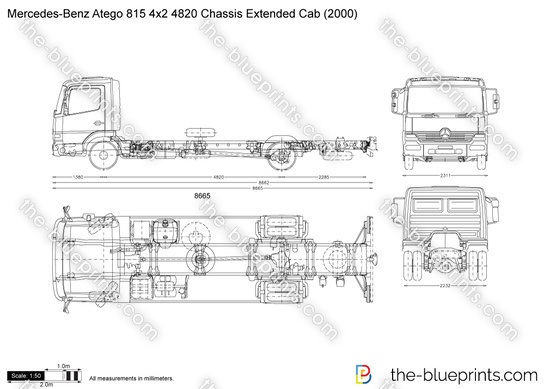 Mercedes-Benz Atego 815 4x2 4820 Chassis Extended Cab