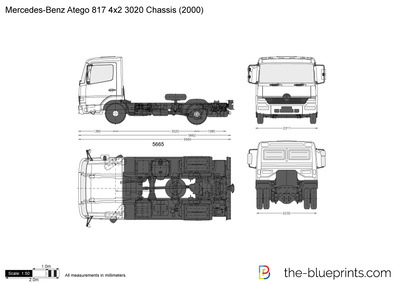 Mercedes-Benz Atego 817 4x2 3020 Chassis