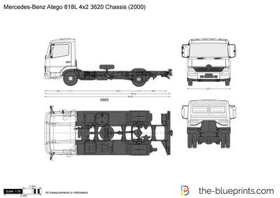 Mercedes-Benz Atego 818L 4x2 3620 Chassis