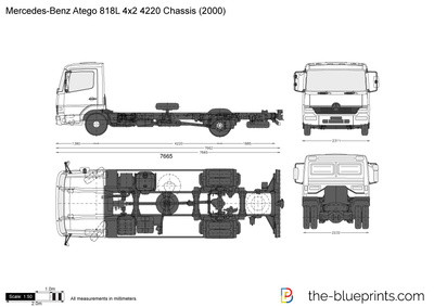 Mercedes-Benz Atego 818L 4x2 4220 Chassis