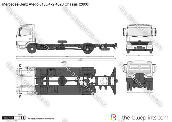 Mercedes-Benz Atego 818L 4x2 4820 Chassis