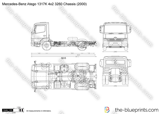Mercedes-Benz Atego 1317K 4x2 3260 Chassis