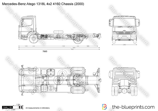 Mercedes-Benz Atego 1318L 4x2 4160 Chassis
