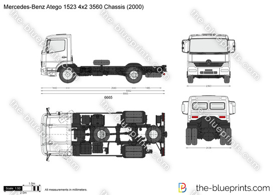 Mercedes-Benz Atego 1523 4x2 3560 Chassis