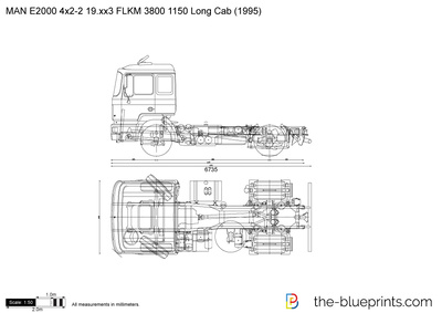 MAN E2000 4x2-2 19.xx3 FLKM 3800 1150 Long Cab (1995)