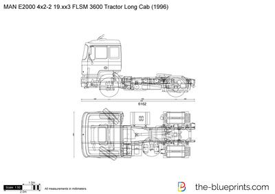 MAN E2000 4x2-2 19.xx3 FLSM 3600 Tractor Long Cab (1996)